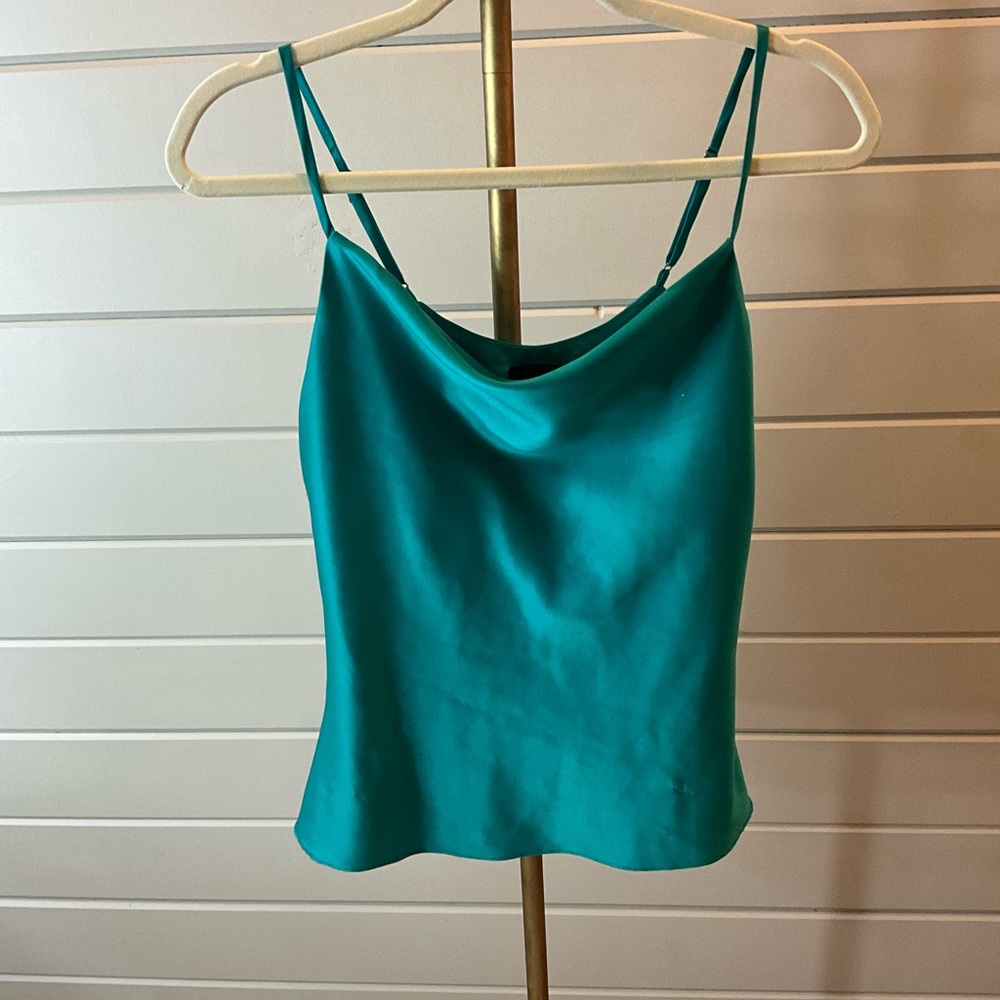 Teal Spaghetti Strap Women's Top